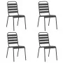 5-piece anthracite gray steel garden dining set by vidaXL, Garden sets - Ref: Foro24-3187989, Price: 299,32 €, Discount: %