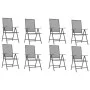 Garden dining set 9 pieces anthracite gray steel by vidaXL, Garden sets - Ref: Foro24-3187984, Price: 593,61 €, Discount: %