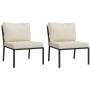 6-piece steel garden furniture set with sand-colored cushions by vidaXL, Garden sets - Ref: Foro24-3187962, Price: 588,06 €, ...