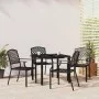 Garten-Essgruppe, 5-teilig, anthrazitgrau aus Stahl von vidaXL, Gartensets - Ref: Foro24-3187998, Preis: 363,35 €, Rabatt: %