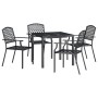 Juego de comedor de jardín 5 piezas acero gris antracita de vidaXL, Conjuntos de jardín - Ref: Foro24-3187998, Precio: 370,08...