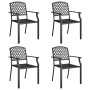 Juego de comedor de jardín 5 piezas acero gris antracita de vidaXL, Conjuntos de jardín - Ref: Foro24-3187998, Precio: 370,08...