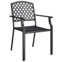 Juego de comedor de jardín 5 piezas acero gris antracita de vidaXL, Conjuntos de jardín - Ref: Foro24-3187998, Precio: 370,08...