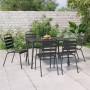 7-piece anthracite gray steel garden dining set by vidaXL, Garden sets - Ref: Foro24-3187992, Price: 432,89 €, Discount: %