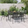 Juego de comedor de jardín 7 piezas acero gris antracita de vidaXL, Conjuntos de jardín - Ref: Foro24-3187992, Precio: 428,73...