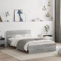Estructura de cama con cabecero gris Sonoma 120x200 cm en Camas y somieres | Comprar online en Foro24