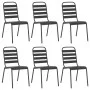Juego de comedor de jardín 7 piezas acero gris antracita de vidaXL, Conjuntos de jardín - Ref: Foro24-3187992, Precio: 428,73...