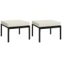 Juego de muebles de jardín 5 piezas acero y cojines color arena de vidaXL, Conjuntos de jardín - Ref: Foro24-3187964, Precio:...
