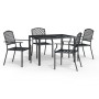 5-piece anthracite gray steel garden dining set by vidaXL, Garden sets - Ref: Foro24-3188002, Price: 452,36 €, Discount: %