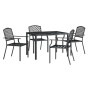 5-piece anthracite gray steel garden dining set by vidaXL, Garden sets - Ref: Foro24-3188002, Price: 452,36 €, Discount: %