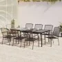 Juego de comedor de jardín 9 piezas acero gris antracita de vidaXL, Conjuntos de jardín - Ref: Foro24-3187974, Precio: 595,22...