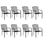 Garden dining set 9 pieces anthracite gray steel by vidaXL, Garden sets - Ref: Foro24-3187974, Price: 594,99 €, Discount: %