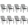 Juego de comedor de jardín 9 piezas acero gris antracita de vidaXL, Conjuntos de jardín - Ref: Foro24-3187974, Precio: 595,22...