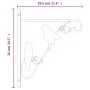 Supports for hanging baskets with planters 4 pcs black steel by vidaXL, Trellises and plant supports - Ref: Foro24-3188014, P...