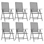 7-teiliges Garten-Essset aus anthrazitgrauem Stahl von vidaXL, Gartensets - Ref: Foro24-3187983, Preis: 507,21 €, Rabatt: %