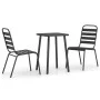 Juego de comedor de jardín 3 piezas acero gris antracita de vidaXL, Conjuntos de jardín - Ref: Foro24-3187985, Precio: 168,37...