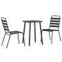 Juego de comedor de jardín 3 piezas acero gris antracita de vidaXL, Conjuntos de jardín - Ref: Foro24-3187985, Precio: 168,37...
