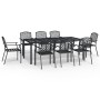 Garten-Essset 9-teilig aus anthrazitgrauem Stahl von vidaXL, Gartensets - Ref: Foro24-3188006, Preis: 816,42 €, Rabatt: %