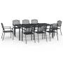 Garten-Essset 9-teilig aus anthrazitgrauem Stahl von vidaXL, Gartensets - Ref: Foro24-3188006, Preis: 801,63 €, Rabatt: %