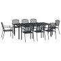 Garten-Essset 9-teilig aus anthrazitgrauem Stahl von vidaXL, Gartensets - Ref: Foro24-3188006, Preis: 801,63 €, Rabatt: %
