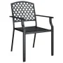 Garten-Essset 9-teilig aus anthrazitgrauem Stahl von vidaXL, Gartensets - Ref: Foro24-3188006, Preis: 801,63 €, Rabatt: %