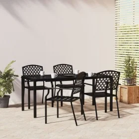 5-piece anthracite gray steel garden dining set by vidaXL, Garden sets - Ref: Foro24-3188004, Price: 455,53 €, Discount: %