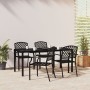 5-teiliges Garten-Essset aus anthrazitgrauem Stahl von vidaXL, Gartensets - Ref: Foro24-3188004, Preis: 463,97 €, Rabatt: %
