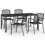 5-teiliges Garten-Essset aus anthrazitgrauem Stahl von vidaXL, Gartensets - Ref: Foro24-3188004, Preis: 463,97 €, Rabatt: %