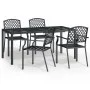 5-teiliges Garten-Essset aus anthrazitgrauem Stahl von vidaXL, Gartensets - Ref: Foro24-3188004, Preis: 455,55 €, Rabatt: %