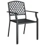 5-teiliges Garten-Essset aus anthrazitgrauem Stahl von vidaXL, Gartensets - Ref: Foro24-3188004, Preis: 455,55 €, Rabatt: %