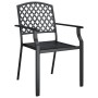 Juego de comedor de jardín 5 piezas acero gris antracita de vidaXL, Conjuntos de jardín - Ref: Foro24-3188004, Precio: 463,03 €