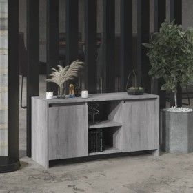 TV stand made of Sonoma gray engineered wood 102x37.5x52.5 cm by vidaXL, TV Furniture - Ref: Foro24-813021, Price: 76,11 €, D...