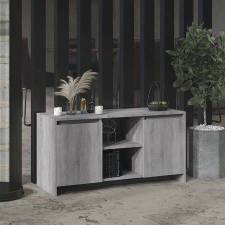 Mueble de TV madera de ingeniería gris Sonoma 102x37,5x52,5 cm de vidaXL, Muebles TV - Ref: Foro24-813021, Precio: 76,11 €, D...