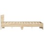 Estructura de cama con cabecero roble Sonoma 120x190 cm