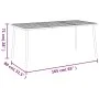 Garden dining set 9 pieces anthracite gray steel by vidaXL, Garden sets - Ref: Foro24-3187994, Price: 528,18 €, Discount: %