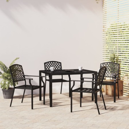 5-teiliges Garten-Essset aus anthrazitgrauem Stahl von vidaXL, Gartensets - Ref: Foro24-3188000, Preis: 448,70 €, Rabatt: %