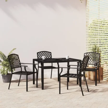 5-teiliges Garten-Essset aus anthrazitgrauem Stahl von vidaXL, Gartensets - Ref: Foro24-3188000, Preis: 441,05 €, Rabatt: %