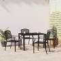 5-teiliges Garten-Essset aus anthrazitgrauem Stahl von vidaXL, Gartensets - Ref: Foro24-3188000, Preis: 448,70 €, Rabatt: %