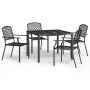5-teiliges Garten-Essset aus anthrazitgrauem Stahl von vidaXL, Gartensets - Ref: Foro24-3188000, Preis: 448,70 €, Rabatt: %