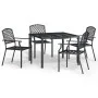 5-teiliges Garten-Essset aus anthrazitgrauem Stahl von vidaXL, Gartensets - Ref: Foro24-3188000, Preis: 441,05 €, Rabatt: %