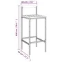 High stools 2 pcs acacia wood and black synthetic rattan by vidaXL, Kitchen stools - Ref: Foro24-362606, Price: 91,63 €, Disc...