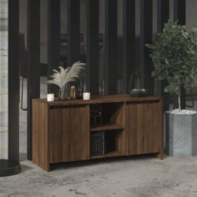 Oak brown engineered wood TV cabinet 102x37.5x52.5cm by vidaXL, TV Furniture - Ref: Foro24-813022, Price: 71,54 €, Discount: %