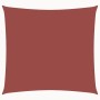 Toldo de vela cuadrado tela Oxford terracota 6x6 m