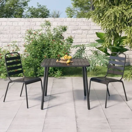 3-piece garden dining set in anthracite grey steel by vidaXL, Garden sets - Ref: Foro24-3187987, Price: 208,91 €, Discount: %