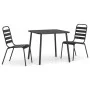 3-piece garden dining set in anthracite grey steel by vidaXL, Garden sets - Ref: Foro24-3187987, Price: 208,91 €, Discount: %