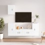 TV-Möbelset 5-teilig aus glänzend weißem Sperrholz von vidaXL, TV-Möbel - Ref: Foro24-3188576, Preis: 227,27 €, Rabatt: %