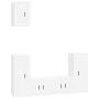 Set de muebles de TV 5 pzas madera contrachapada blanco brillo de vidaXL, Muebles TV - Ref: Foro24-3188576, Precio: 224,31 €,...