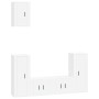 TV-Möbelset 5-teilig aus glänzend weißem Sperrholz von vidaXL, TV-Möbel - Ref: Foro24-3188576, Preis: 227,27 €, Rabatt: %
