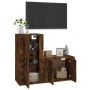 TV-Möbelset 2-teilig aus geräuchertem Eichensperrholz von vidaXL, TV-Möbel - Ref: Foro24-3188459, Preis: 86,81 €, Rabatt: %