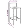 Hohe Hocker 4 Stk. Akazienholz und synthetisches Rattangrau von vidaXL, Küchenhocker - Ref: Foro24-362609, Preis: 168,72 €, R...